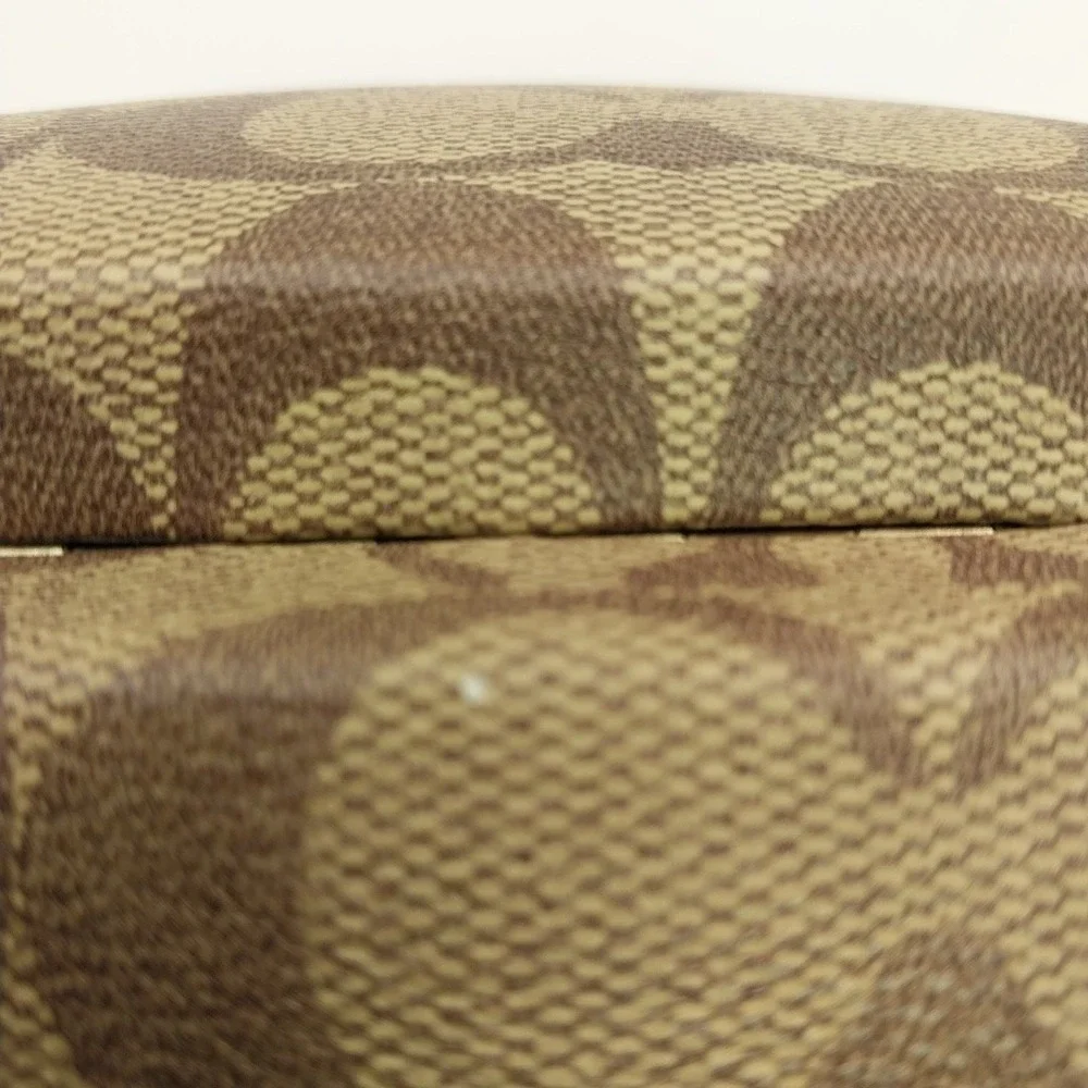 Coach Hard Case Brown Felt Lining for Glasses & Sunglasses Cleaning Cloth READ